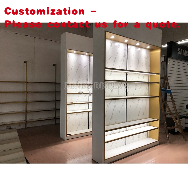 Phone Accessories Shop Design - Regał ekspozycyjny na telefony komórkowe z