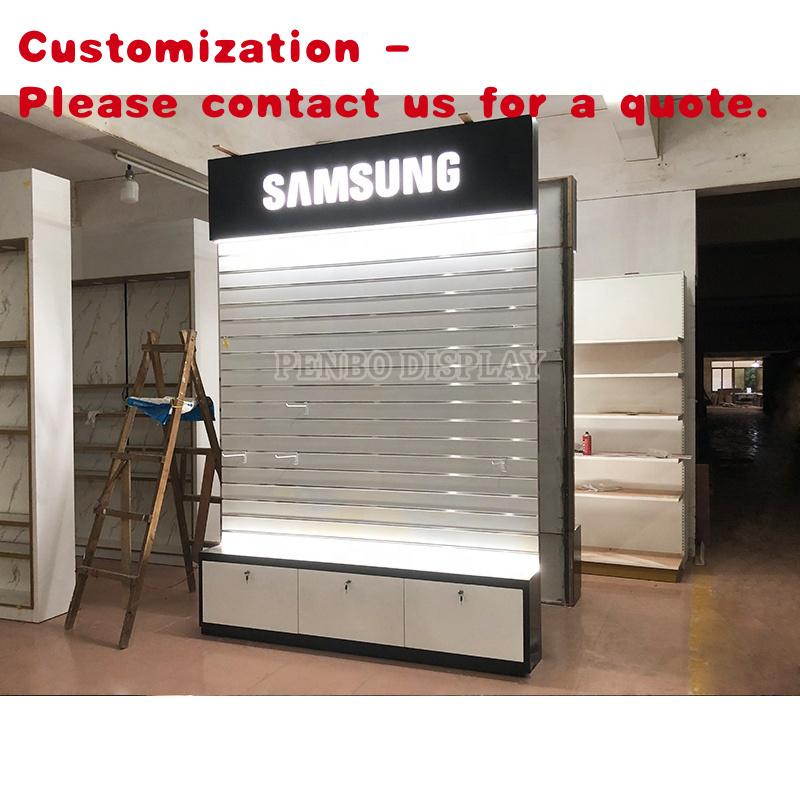 Phone Accessories Shop Design - Niestandardowy, prosty styl mebli do warsztatu