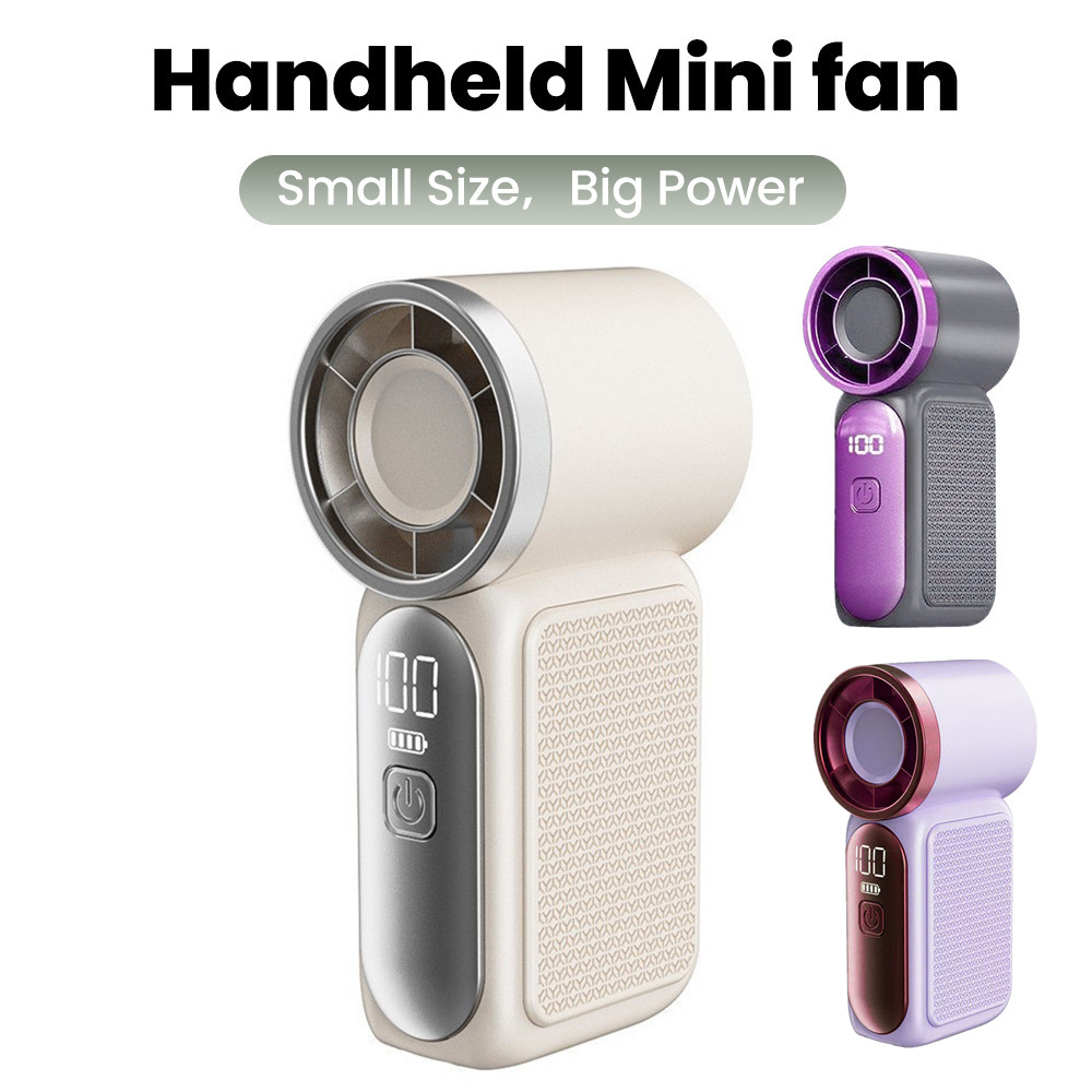 Phone Cooling Fan - 5-biegowy ręczny mini wentylator z wyświetlaczem