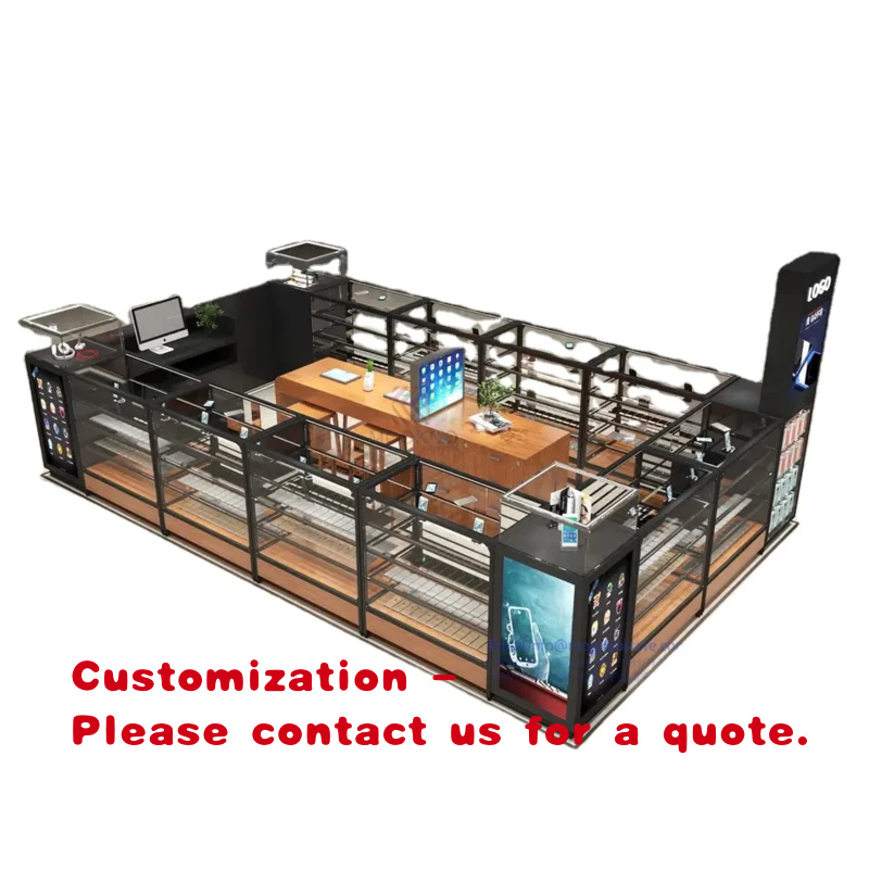 Phone Accessories Shop Design - Niestandardowe, tanie szklane i metalowe gabloty