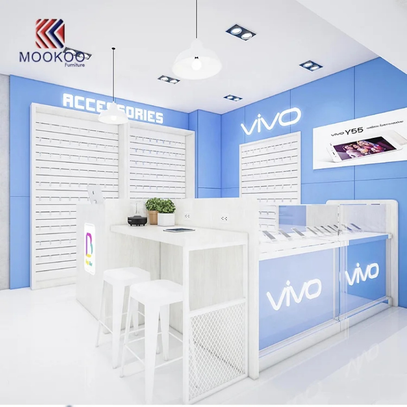Projekt kiosku telefonicznego  – Phone Accessories Shop Design recenzja i cena
