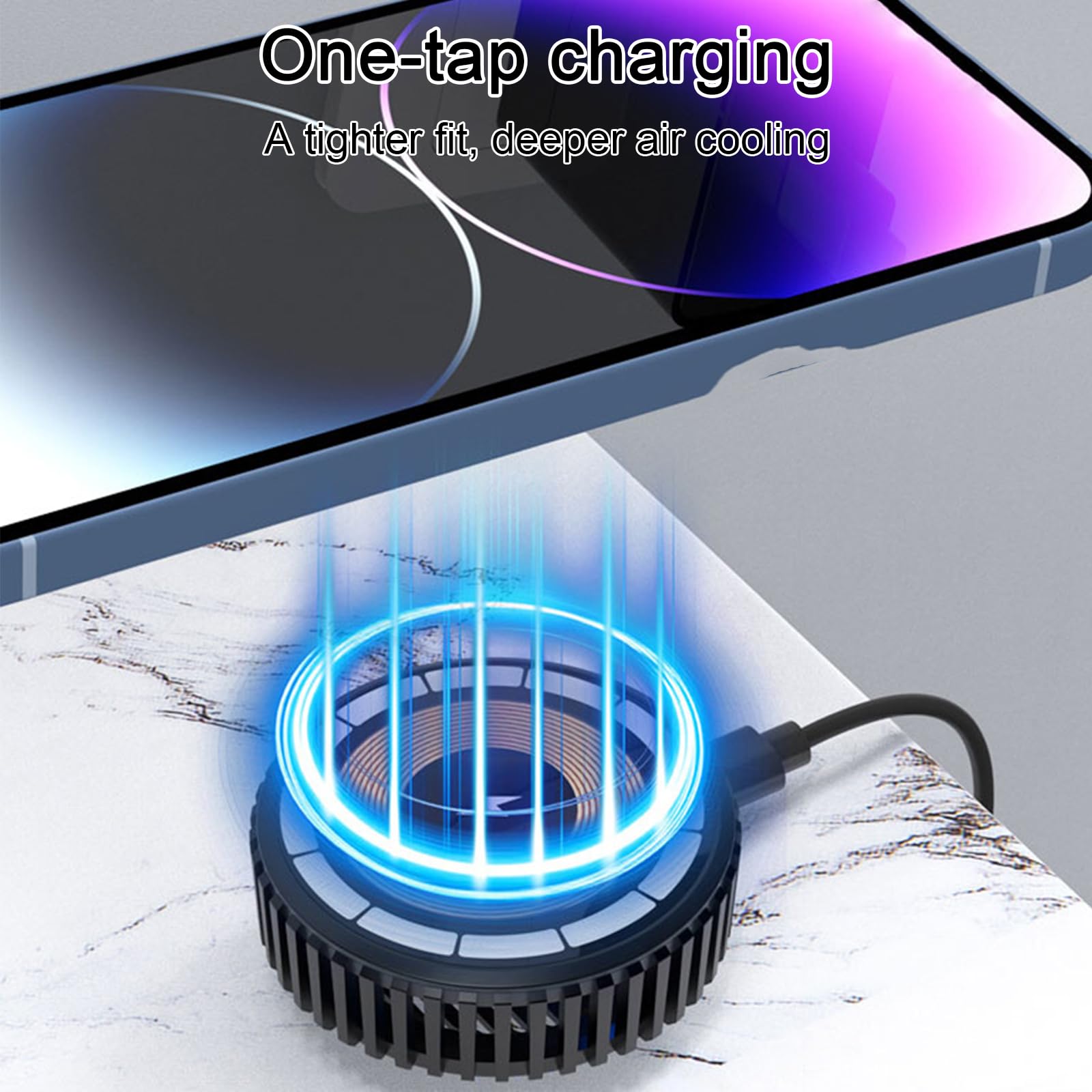 Bezprzewodowa ładowarka 15W z  – Phone Cooling Fan recenzja i cena