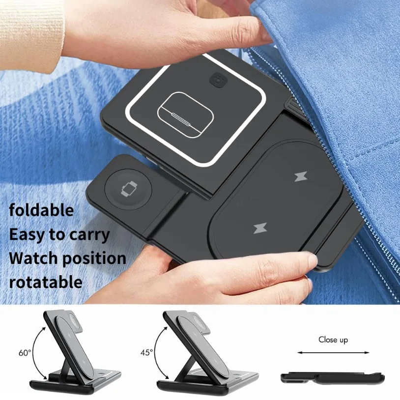 Stacja ładująca 3 w 1, składan – Phone Cooling Fan recenzja i cena